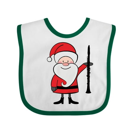 

Inktastic Clarinet Christmas Music Santa Gift Baby Boy or Baby Girl Bib