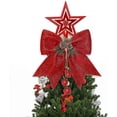 thumbnail image 5 of 4 lazos de Navidad, lazos de corona, lazo de cinta de lentejuelas grande,, 5 of 5