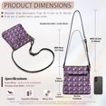 thumbnail image 7 of HELLHERO Waterproof Purse Satchel for Travel Daily, Adjustable Strap Smooth Zipper Women's Crossbody Shoulder Bag, Nautical Star Field, 7 of 7