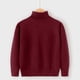 thumbnail image 1 of Cowsor Toddler Baby Boys Girls Knit Sweaters Turtleneck High Collar Fall Winter Soft Warm Sweater Pullover Tops, 1 of 7
