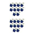 thumbnail image 4 of Ramo de flores artificiales Wosthever de 10 piezas decoración de boda bajo mantenimiento azul, 4 of 6
