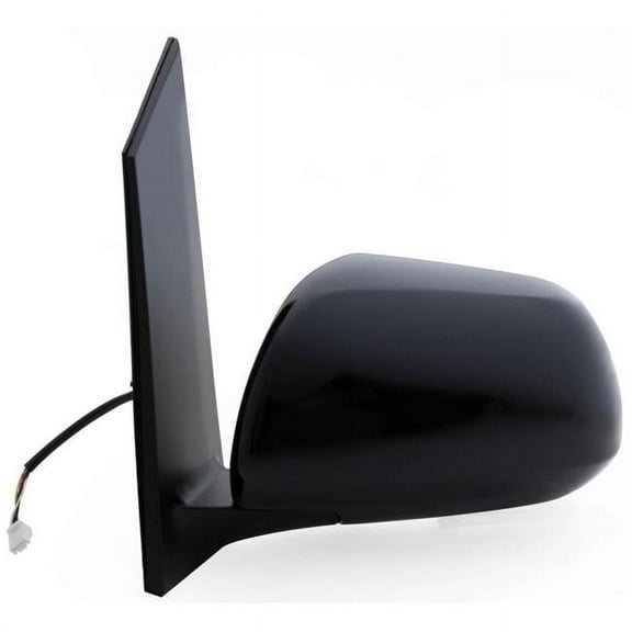 70136T - Fit System Driver Side Mirror for 11-12 Toyota Sienna, w/o memory, black, PTM cover, foldaway, Heated Power