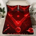 thumbnail image 2 of Homewish Baseball themed Twin Sheet Set,Kids Ball Game,3-Piece, 2 of 7