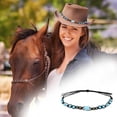 thumbnail image 2 of Jialinnn Ethnic Western Beaded Plastic Cowboy Hat Bands, Blue, 51.2 Inch, 1 Count, 2 of 9