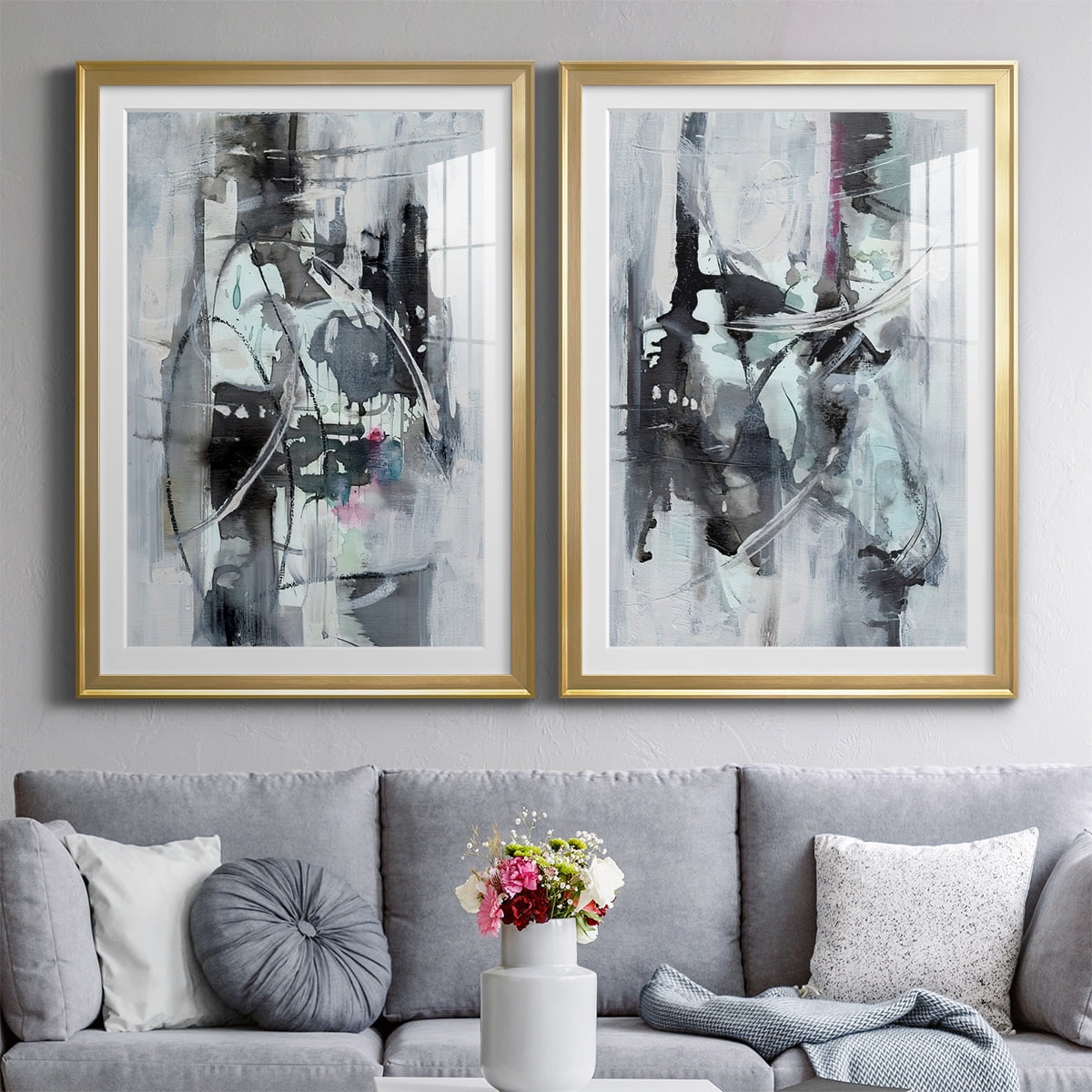 Wexford Home Indian Lore I Premium Framed Print, 22.5" x 30.5" - Ready to Hang, Gold (Set of 2)