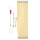 thumbnail image 1 of GOOHOCHY Kit de tiracables de fibra de vidrio con cinta de guía de 33 cm para un cableado eficiente en instalaciones eléctricas. Electricistas., 1 of 7