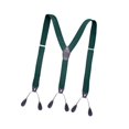 thumbnail image 4 of Tirantes con botones para esmoquin, tirantes elásticos ajustables para camisetas Verde, 4 of 9