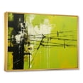 thumbnail image 2 of Designart "Olive Order In Minimalist Power Lines I" Power Lines Floater Framed Canvas Art Print, 2 of 5
