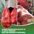 thumbnail image 6 of ASKITO 50Pcs Mesh Onion Bags, 14"×24" Mesh Produce Bags Hanging Reusable Breathable Vegetable Storage Net Bag with Drawstring for Onions Potatoes Citrus Crawfish, Red, 6 of 9