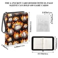 thumbnail image 3 of ALAZA Baseball with Fire Trading Card Binder 4 Pocket Cards Collection Album 400 Folder Holder, 3 of 6