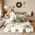 thumbnail image 4 of Erosebridal Santa Sleigh Queen Comforter Set 3 Pieces,Christmas Eve Comforter Sets Queen,Green,Reversible,1 Comforter and 2 Pillowcases, 4 of 6