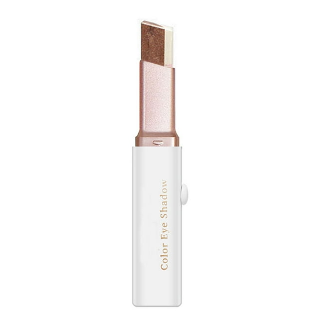 Two-Tone Eyeshadow Stick, Gradated Shimmer Eye Makeup Crayon, Long-Lasting & Blendable, Easy Application for All Skin Tones, Daily & Student Look, 0.07 oz