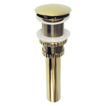 2.63 in. Coronel Push Pop-Up Bathroom Sink Drain without Overflow, Polished Brass