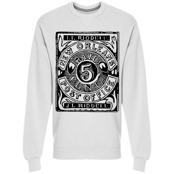 New Orleans 5 Post Office Sweatshirt Men -Image by Shutterstock, Male Large