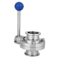 thumbnail image 2 of Sanitary Valve,  Durable Clamp Valve, Rust-Resistant 1.6MPA For Food Beer Dairy Pharmaceutical, 2 of 8