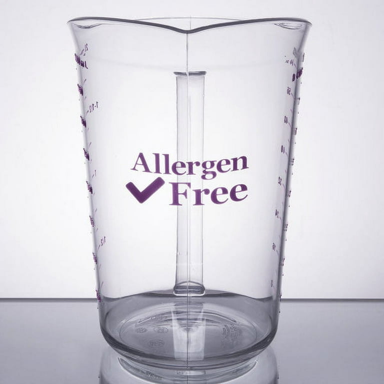 Choice 1 Qt. Purple Allergen-Free Plastic Measuring Cup