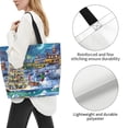 thumbnail image 3 of Balery Christmas Tree Bolsa Tote Estilo Estético con Cremalleras, Bolsa de Hombro, Bolsa de Compras Grande y Plegable, 3 of 8