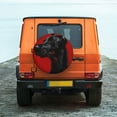 thumbnail image 6 of Easygdp Black Dog Red Background Wheel Cover,Spare Tire Cover,4-17in Spare Tire Cover Universal Fit for Trailer, Car, Truck, SUV, Jeep-15 inch, 6 of 6