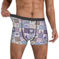thumbnail image 2 of Kdxio Men's Boxer Briefs with Lavender Flowers Print - Comfortable and Breathable Underwear for Everyday Wear, 2 of 7
