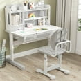 thumbnail image 3 of Infans Kids Desk Chair w/Adaptive Double Backrest, Adjustable Height, Breathable Seat, 3 of 7