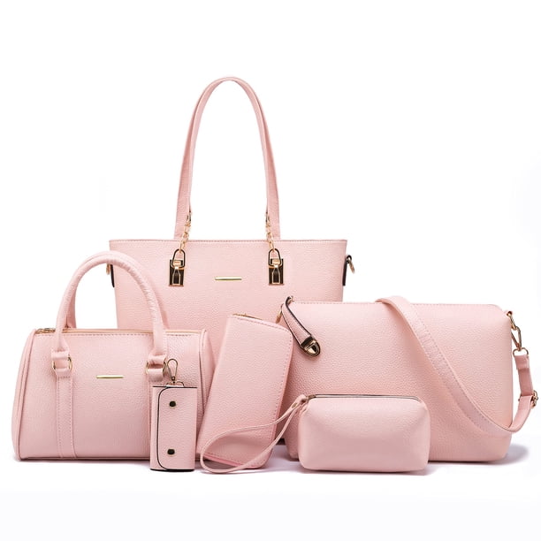 Set de 2 monederos de diseño para mujeres jóvenes, bolsos, 6 unidades