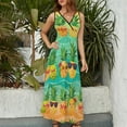 thumbnail image 4 of Lunarable Pineapple Sleeveless Dress Female Clothing Dress Women Summer 2025 Dress, 4 of 7