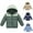 Army Green L, variant on Hooded Puffer Jackets for Boys and Girls from 7 To 14 Years Old – Autumn and Winter Coat, Warm and Comfy – Lightweight and Packable