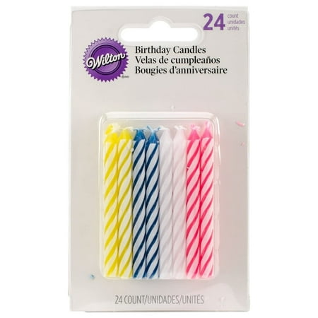 UPC 070896282156 product image for 24pk Wilton Birthday Candles 2.5” Spiral Colors – Kids & Adults | upcitemdb.com