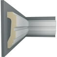thumbnail image 5 of Ekena Millwork 5 3/8"H x 1 3/8"P x 94 1/2"L Devon Chair Rail (2-Pack), 5 of 6