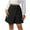 Black, variant on Summer Skirts for Women Button down High Waist Asymmetrical Wrap Mini Skirt Casual Front Slit Skirt