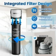 Vortopt Q5-C2 Under-Sink Water Filter System, 19000 Gallons Capacity, 12 to 24 Months Filter Life
