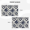 thumbnail image 4 of Linen Placemat With 18×12in Double Stitching Is Effectively Insulated And Foldable For Family Hotel Picnic Trips Navy Geometric Patterns_4 Four Pieces, 4 of 8
