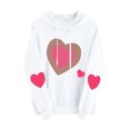 thumbnail image 2 of Tejiojio Womens Fall Clearance Long Sleeve Heart Pocket Hoodie Sweatshirt Jumper Pullover Tops Blouse, 2 of 2