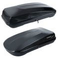 thumbnail image 5 of 13 Cu. Ft. Rooftop Cargo Box Luggage Carrier +Key Dual-Side Opening Glossy Black, 5 of 16