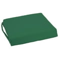 thumbnail image 2 of Blazing Needles Indoor 16" x 16" Twill  Chair Cushion, Forest Green, 2 of 3