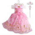 thumbnail image 4 of Girls Frozen Elsa Anna Dress Children Princess Carnival Dress Kids Aurora Rapunzel Belle Cinderella Disguise Cosplay Costume, 4 of 5