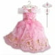 thumbnail image 4 of Girls Frozen Elsa Anna Dress Children Princess Carnival Dress Kids Aurora Rapunzel Belle Cinderella Disguise Cosplay Costume, 4 of 5