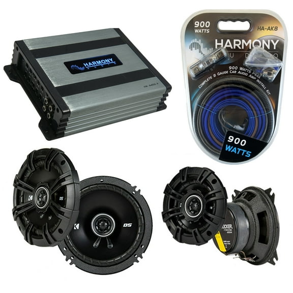 Fits Subaru Forster 1998-2004 Speaker Upgrade Kicker DSC65 DSC4 & HA-A400.4 Amp