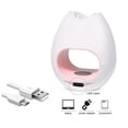 thumbnail image 3 of Graflsoa Pink LED Nail Dryer with 4 Beads, 16W USB-Powered Rose Design, Fast-Curing for Gel Polish, Compact & Portable, 365+405nm Wavelength, Button Control, ABS/PC Material, 3 of 7