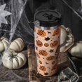 thumbnail image 2 of Halloween Tumbler with Lid and Straw 30oz,Black Cat Pumpkin Bat Vacuum Insulated Leak Proof Fall Tumbler,Goth Cute Spooky Gift Women Kids Teen Girls,Thanksgiving Accessories Stainless Steel Coffee Cup, 2 of 6