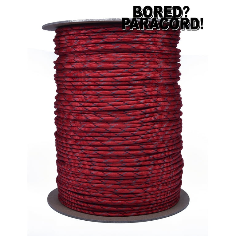 550 Paracord 1000 Ft - Red