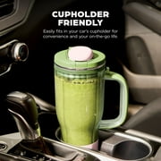 Ninja BlendBOSS 26-Oz Personal Blender, for Smoothies & Frozen Drinks, Travel Tumbler with LeakProof Lid and Chug Spout, Auto-iQ Technology, 1200PW, DB301GN Watermelon Bubblegum