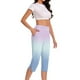 thumbnail image 5 of TaTaai Women's Plus Size Yoga Capri Leggings High Waist Stretchy 7/8 Length Athletic Pants Non See Through Soft Gym Workout Bottoms Tummy Control Gift, 5 of 7
