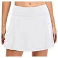 thumbnail image 1 of Faldas pantalón elásticas de tenis para mujer con pantalones cortos interiores: color liso, bolsillo lateral, mezcla de 92 % poliéster, falda deportiva de cintura alta para deportes/ocasión informa, 1 of 7