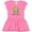 Raspberry with Polka Dots, variant on Inktastic Little Sister - Frog Girls Baby Dress