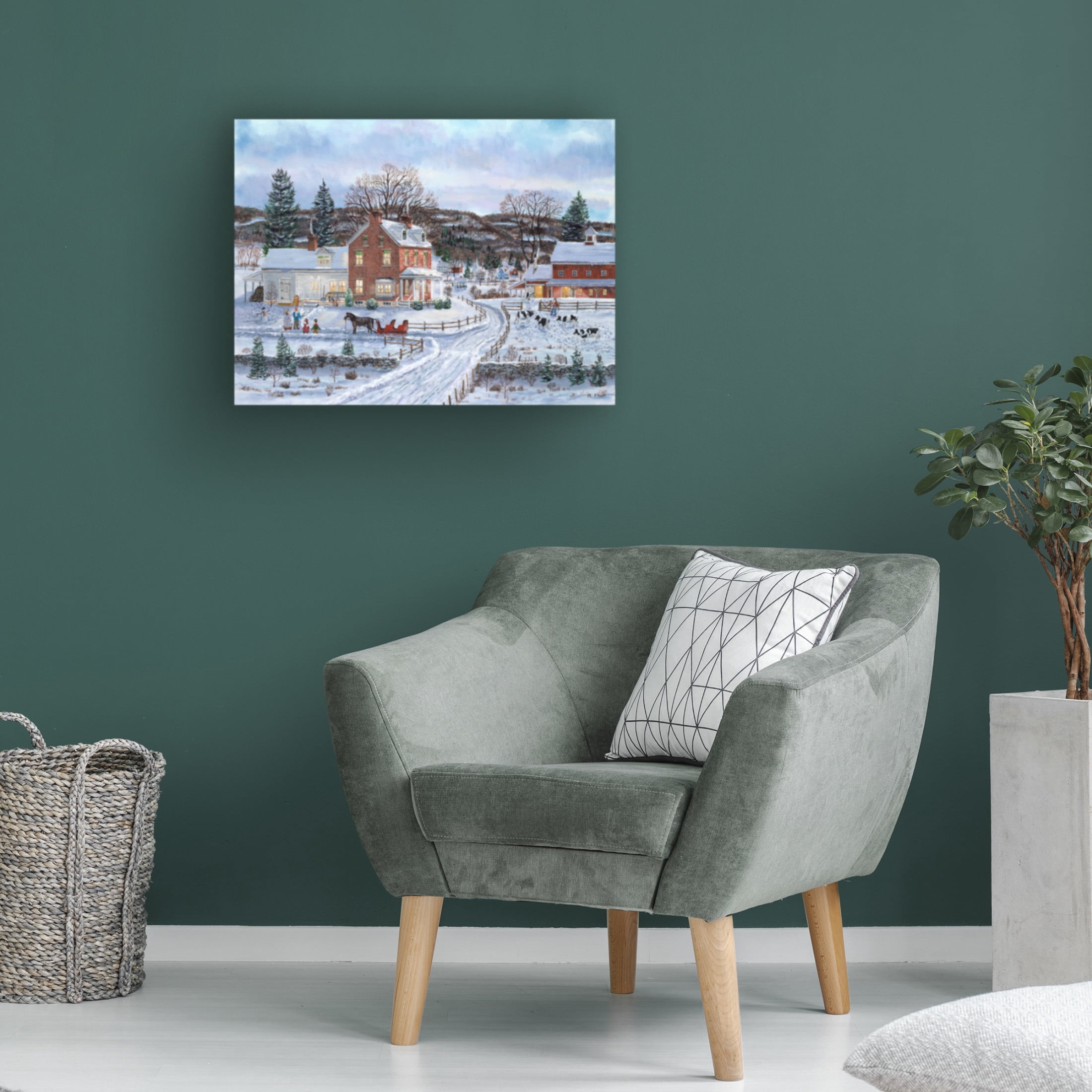 Canvas Wall Art - Bob Fair 'Guests for Dinner' Wall Art for Living Room, Bedroom, or Office Décor by Trademark Fine Art - 47 x 35 Inches