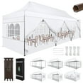 thumbnail image 5 of COBIZI Heavy Duty 10x30 Party Tent,Commercial pop up Canopy for Parties,Waterproof Gazebos, 8 Sidewalls,Waterproof UPF50+,White, 5 of 6