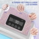 thumbnail image 2 of Aedavey Lámpara de uñas inalámbrica, lámpara de uñas UV recargable de 120 W para uñas de gel, lámpara de uñas LED con 4 modos de temporizador, luz de uñas de gel para decorar con diamantes de imitació, 2 of 5