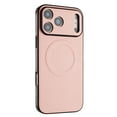 thumbnail image 5 of TECH CIRCLE For iPhone 17 Pro Flexible PU Leather Magnetic Hybrid Case Lightweight Shock-Absorbent Anti-Fingerprint Anti-Scratch Wireless Charging Non-Slip Protective Back Cover,Pink, 5 of 8
