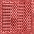 thumbnail image 1 of Ahgly Company Indoor Square Southwestern Red Country Area Rugs, 3' Square, 1 of 4